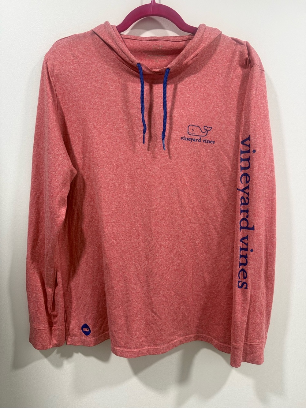 Vineyard Vines Men’s Coral Hooded Shirt